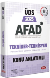 Data Yayınları 2025 ÜDS AFAD Tekniker Teknisyen Konu Anlatımlı - 1