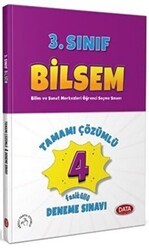 Data Yayınları 3. Sınıf Bilsem Tamamı Çözümlü 4 fasikül Deneme Sınavı - Data Yayınları