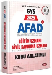 AFAD 2025 GYS Eğitim Uzmanı - Sivil Savunma Uzmanı Konu Anlatımlı - Data Yayınları