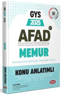 Data Yayınları AFAD Memur GYS Konu Anlatımlı - 1