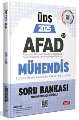Data Yayınları AFAD Mühendis ÜDS Soru Bankası - Karekod Çözümlü - 1