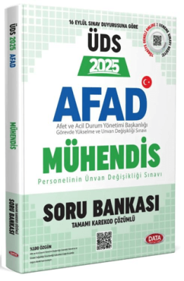 AFAD Mühendis-Mimar 2025 ÜDS Soru Bankası - Karekod Çözümlü - 1