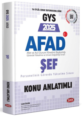 AFAD Şef 2025 GYS Konu Anlatımlı - 1