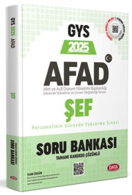 Data Yayınları AFAD Şef GYS Soru Bankası - Karekod Çözümlü - 1