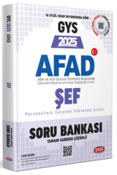 AFAD Şef 2025 GYS Soru Bankası - Karekod Çözümlü - Data Yayınları