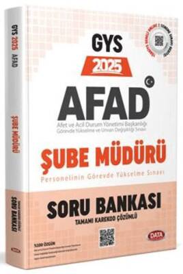 Data Yayınları AFAD Şube Müdürü GYS Soru Bankası - Karekod Çözümlü - 1
