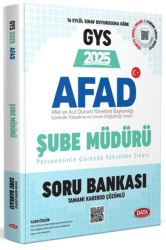 AFAD Şube Müdürü 2025 GYS Soru Bankası - Karekod Çözümlü - Data Yayınları