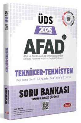 Data Yayınları AFAD Tekniker - Teknisyen ÜDS Soru Bankası - Karekod Çözümlü - 1