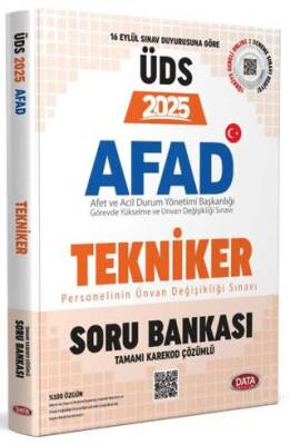 AFAD Tekniker 2025 ÜDS Soru Bankası - Karekod Çözümlü - 1