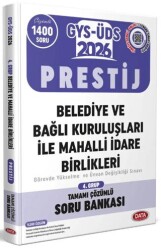 Belediye ve Bağlı Kuruluşları İle Mahalli İdare Birlikleri GYS-ÜDS 4. Grup Prestij Tamamı Çözümlü Soru Bankası - Data Yayınları