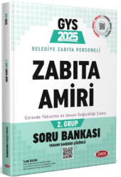Data Yayınları Belediye Zabıta Personeli Zabıta Amiri 2. Grup Soru Bankası - Data Yayınları