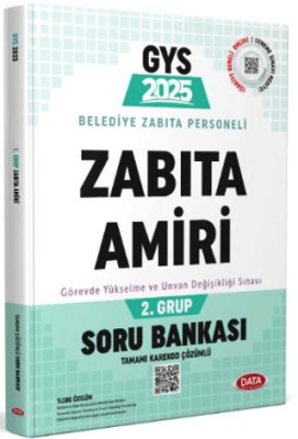 Data Yayınları Belediye Zabıta Personeli Zabıta Amiri 2. Grup Soru Bankası - 1