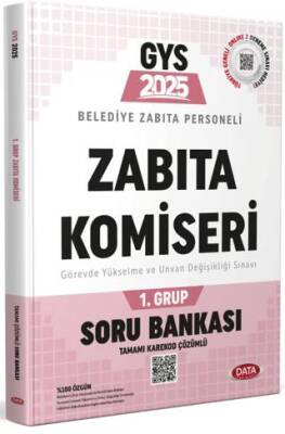 Data Yayınları Belediye Zabıta Personeli Zabıta Komiseri 1. Grup Soru Bankası - 1