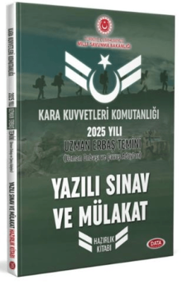 Data Yayınları Kara Kuvvetleri Komutanlığı Uzman Erbaş Temini Yazılı Sınav ve Mülakat Hazırlık Kitabı - 1