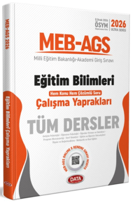 2026 MEB-AGS Eğitim Bilimleri Tüm Dersler Hem Konu Hem Çözümlü Soru Çalışma Yaprakları - 1
