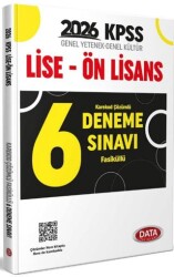 KPSS GY-GK Lise Ön Lisans Fasiküllü Karekod Çözümlü 6 Deneme Sınavı - Data Yayınları