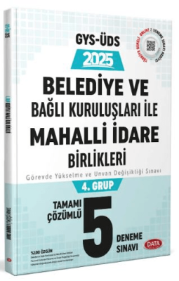 Data Yayınları Mahalli İdareler 4-5. Grup Tamamı Çözümlü 5 Deneme Sınavı - 1