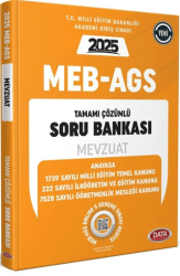 Data Yayınları MEB AGS Mevzuat Çözümlü Soru Bankası - 1