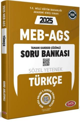 Data Yayınları MEB AGS Sözel Yetenek Türkçe Çözümlü Soru Bankası - 1