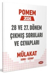 Data Yayınları POMEM 27-28. Dönem Mülakat Çıkmış Sorular ve Cevapları - Data Yayınları