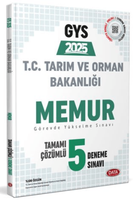 Data Yayınları Tarım ve Orman Bakanlığı Memur GYS Tamamı Çözümlü 5 Deneme Sınavı - 1