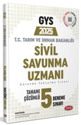 Data Yayınları Tarım ve Orman Bakanlığı Sivil Savunma GYS Tamamı Çözümlü 5 Deneme Sınavı - 1