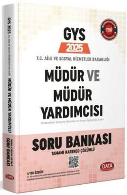 Data Yayınları T.C. Aile ve Sosyal Hizmetler Bakanlığı GYS Müdür ve Müdür Yardımcısı Soru Bankası - Karekod Çözümlü - 1