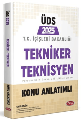 Data Yayınları T.C. İçişleri Bakanlığı Tekniker - Teknisyen GYS - ÜDS Konu Anlatımlı - 1