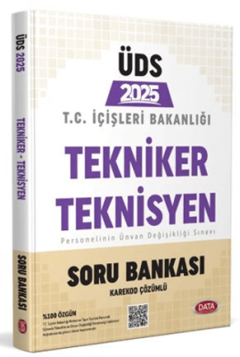 Data Yayınları T.C. İçişleri Bakanlığı Tekniker - Teknisyen ÜDS Soru Bankası - 1