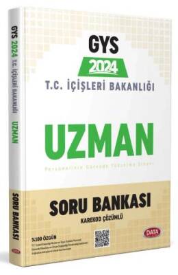 Data Yayınları T.C. İçişleri Bakanlığı Uzman GYS Soru Bankası - Karekod Çözümlü - 1