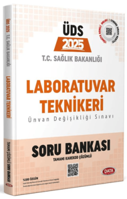 Data Yayınları T.C. Sağlık Bakanlığı ÜDS Laboratuvar Teknikeri Kadrosu Soru Bankası Karekod Çözümlü - 1