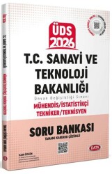 T.C. Sanayi ve Teknoloji Bakanlığı UDS Mühendis - İstatistik - Tekniker - Teknisyen Konu Anlatımlı Soru Bankası Tamamı Karekod Çözümlü - Data Yayınları