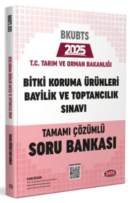 Data Yayınları T.C. Tarım ve Orman Bakanlığı Bitki Koruma Ürünleri Bayilik ve Toptancılık Sınavı Tamamı Çözümlü Soru Bankası - 1