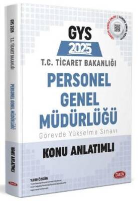 Data Yayınları Ticaret Bakanlığı Personel Genel Müdürlüğü GYS Konu Anlatımlı - 1