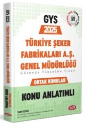 Data Yayınları Türkiye Şeker Fabrikaları AŞ Genel Müdürlüğü GYS Konu Anlatımlı - Data Yayınları