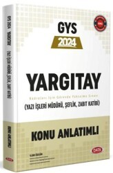 Data Yayınları Yargıtay GYS Konu Anlatımlı Yazı İşleri Müdürü, Şeflik, Zabıt Katibi - Data Yayınları