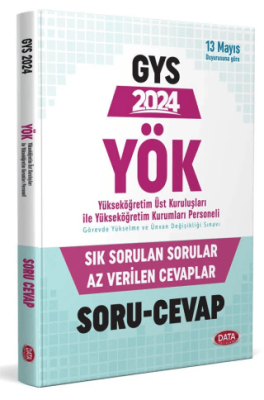 Data Yayınları YÖK Personeli GYS Sık Sorulan Sorular Az Verilen Cevaplar Soru-Cevap - 1