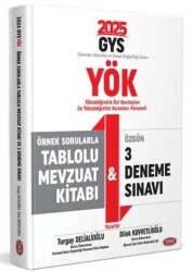 Data Yayınları YÖK Üst Kuruluşları ile YÖK Personeli GYS Örnek Sorularla Tablolu Mevzuat Kitabı ve 3 Deneme Sınavı - Data Yayınları