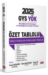 Data Yayınları YÖK Üst Kuruluşları İle YÖK Personeli GYS Özet Tablolu Sıkça Sorulan Sorulara Yönelik - Data Yayınları
