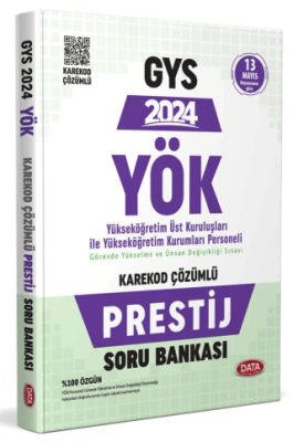 Data Yayınları YÖK Üst Kuruluşları ile YÖK Personeli GYS Prestij Soru Bankası - Karekod Çözümlü - 1