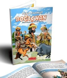 Dede Korkut Hikayeleri Boğaçhan Renkli Resimli 1. ve 2. Sınıflara - 6+Yaş - Bordo Ressam
