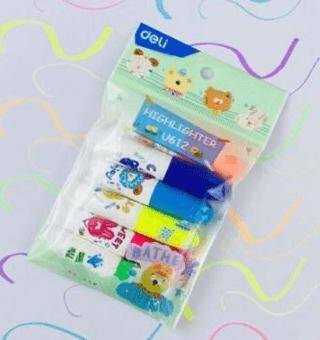 Deli Mini Fosforlu Kalem 6Lı Paket - 1