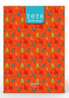 Denden 2026 Ajanda Yapraklar Turuncu DD-019 - 1