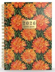 Denden Spiralli 2026 Flowers Ajanda 7 DD-020 - Başka Defter