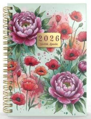 Denden Spiralli 2026 Flowers Ajanda 8 DD-020 - 1