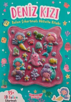 Deniz Kızı Balon Çıkartmalı Aktivite Kitabı - 1