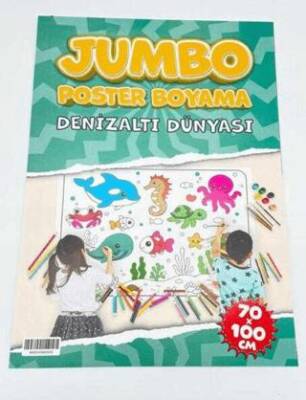 Denizaltı Dünyası Jumbo Poster Boyama 70x100cm - 1