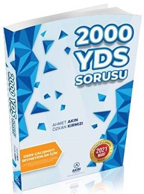 Akın Dil Eğitim Ders Çalışmayı Sevmeyenler İçin 2000 YDS Sorusu - 1