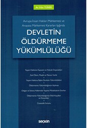 Devletin Öldürmeme Yükümlülüğü - Seçkin Yayıncılık