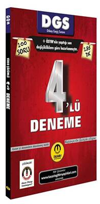 Tasarı Eğitim Yayınları DGS Son Format 100 Soruluk 4`lü Çözümlü Deneme - 1